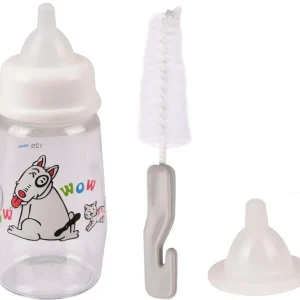 FLAMINGO Bočica za mlijeko Akela, s rezervnom dudom i četkom za pranje 140ml