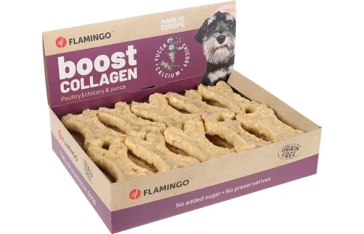 FLAMINGO Boost Bone, s piletinom i kolagenom, poslastica za pse, 1kom/24g - Image 2