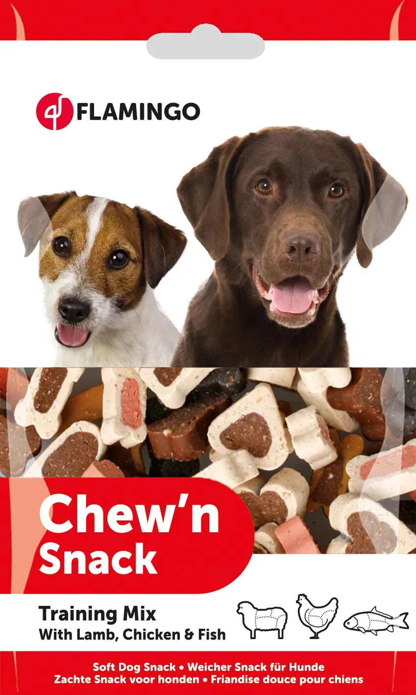 FLAMINGO Chew`n Snack poslastica za pse Training Mix soft 150g