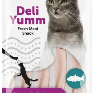 FLAMINGO Deli Yumm, svježa poslastica, tuna i losos, 14gx5kom