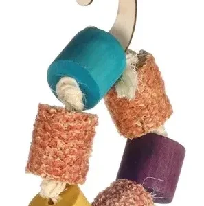 FLAMINGO Igračka za grickanje Xeo mix, drvo, kukuruzovina i sisal, 15cm