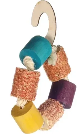 FLAMINGO Igračka za grickanje Xeo mix, drvo, kukuruzovina i sisal, 15cm