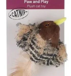 FLAMINGO Igračka za mačke Ptica, smeđa, 10x13x4,5cm