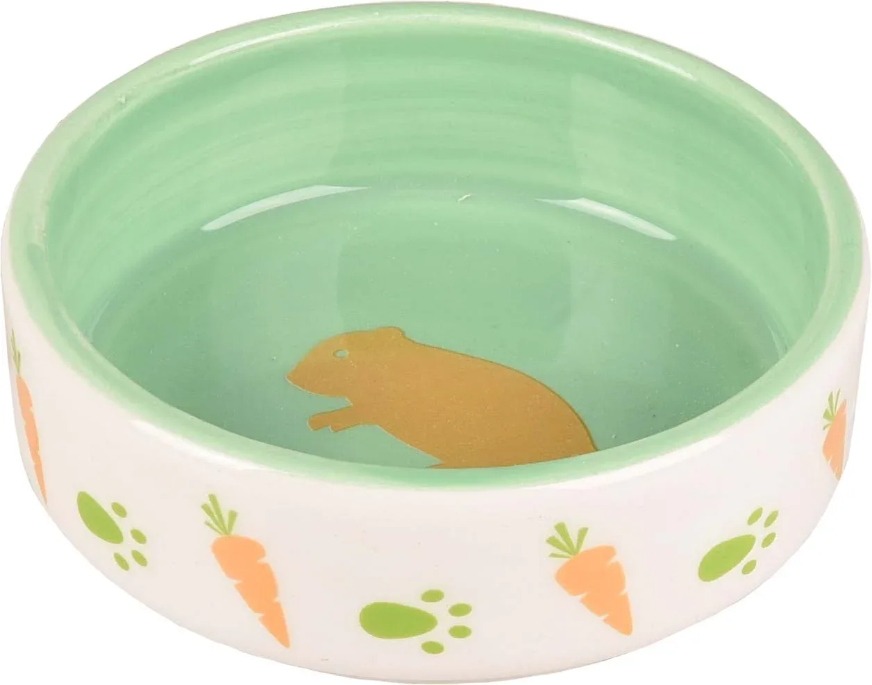 FLAMINGO Keramička zdjelica Aila, motiv mrkvice i hrčak, 100ml, promjer 8,5cm