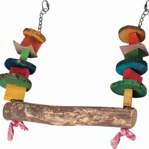 FLAMINGO Ljuljačka za papige s drvenim prelicama 4,5 x 33 cm