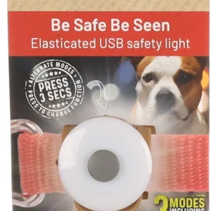 FLAMINGO Logan Light Svjetleća bljeskalica za pse, USB, 3,5cm