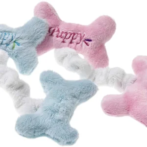 FLAMINGO PUPPY zvučna Kost plišana 20cm, razne boje