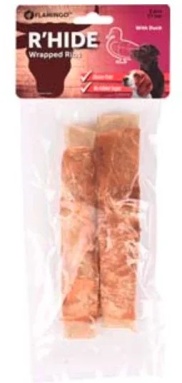 FLAMINGO R`Hide Wrapped Ribs, žvakalica, pačetina, poslastica za pse, 2kom, 110g