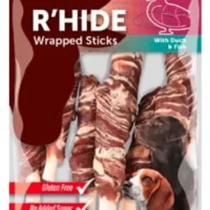 FLAMINGO R`Hide Wrapped Sticks, žvakalica pačetina s bakalarom, 6kom, 85g