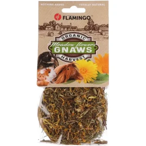 FLAMINGO Roll sijeno, poslastica za male životinje i kuniće, neven/maslačak, 75g