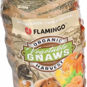 FLAMINGO Roll sijeno, poslastica za male životinje i kuniće, povrće, 200g