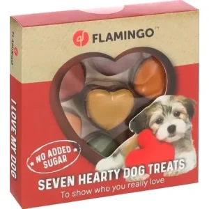 FLAMINGO Seven Heart, Praline za pse, mix okusa, 114g/7kom