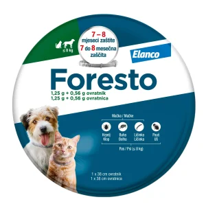 FORESTO® (Elanco) ogrlica protiv buha i krpelja za mačke i pse do 8kg 38cm