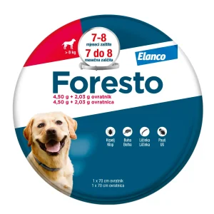 FORESTO® (Elanco) ogrlica protiv buha i krpelja za pse od 8kg 70cm