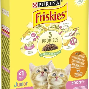FRISKIES JUNIOR, ukusna kombinacija piletine i puretine, mlijekom, 300g
