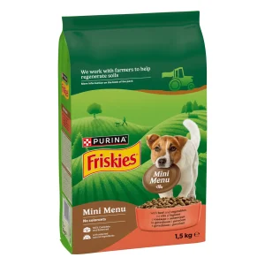 FRISKIES Mini Menu, s mesom i dodanim povrćem, 1,5kg