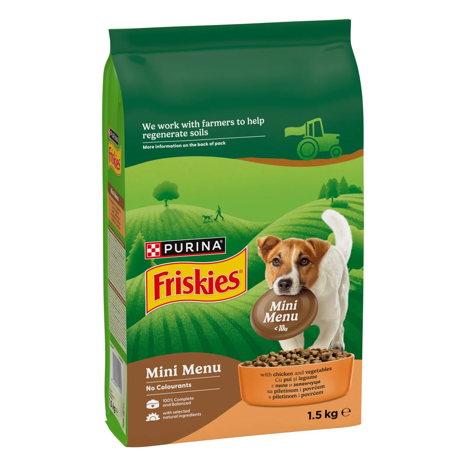 FRISKIES Mini Menu, s piletinom i dodanim povrćem, 1,5kg