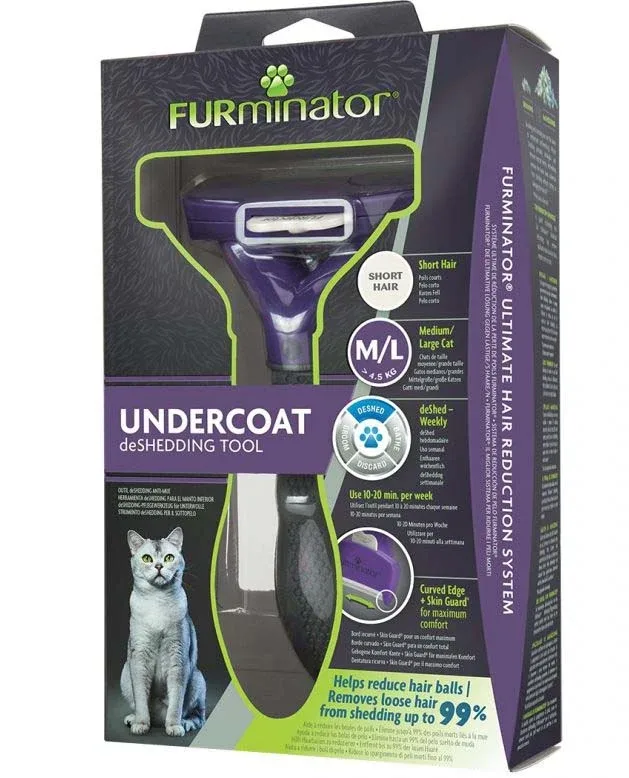 FURminator M/L za veće mačke kratke dlake (>4,5kg)