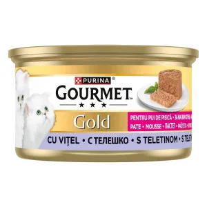 GOURMET Gold KITTEN, mousse s teletinom, 85g