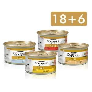 GOURMET Gold s govedinom, mousse, 85g 18 + 6 BONUS