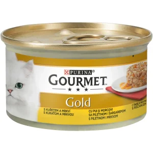 GOURMET Gold Savoury Cake s piletinom i mrkvom, komadići u umaku, 85g