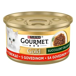 GOURMET Gold Succulent Delights, komadići s govedinom u umaku, 85g