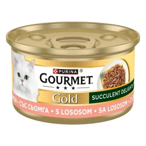 GOURMET Gold Succulent Delights, komadići s lososom u umaku, 85g