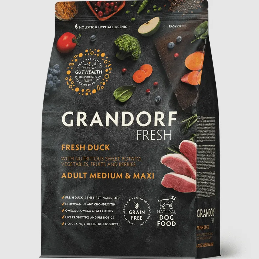 Grandorf Fresh patka za odrasle pse srednjih i velikih pasmina 3Kg | Hrana za pse | Petline