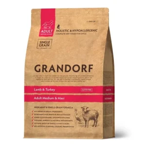 Grandorf janjetina i puretina za odrasle pse srednjih i velikih pasmina 3kg | Hrana za pse | Petline