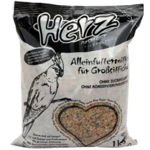HERZ PROTECT Nimfa, potpuna hrana za srednje papige, 1kg