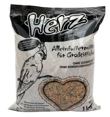 HERZ PROTECT Nimfa, potpuna hrana za srednje papige, 1kg