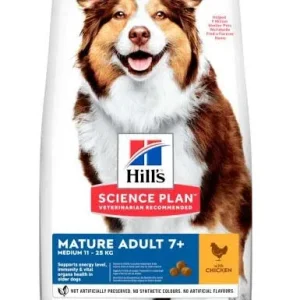 HILL's Canine MATURE Medium s piletinom, 14kg