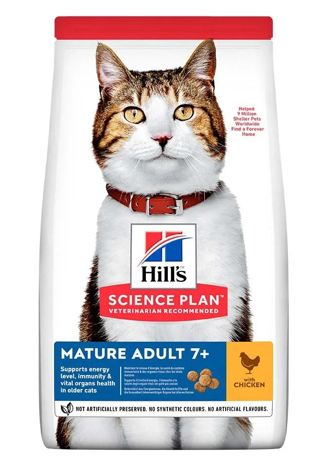 HILL's Feline MATURE 7+ s piletinom, 1,5kg