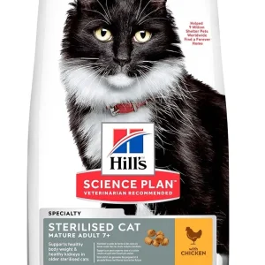HILL's Feline MATURE Sterilised 7+, bogato piletinom, 1,5kg