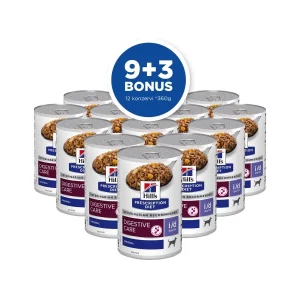 HILL's PD Canine Digestive Care i/d Low Fat,12x360g/9+3 BONUS