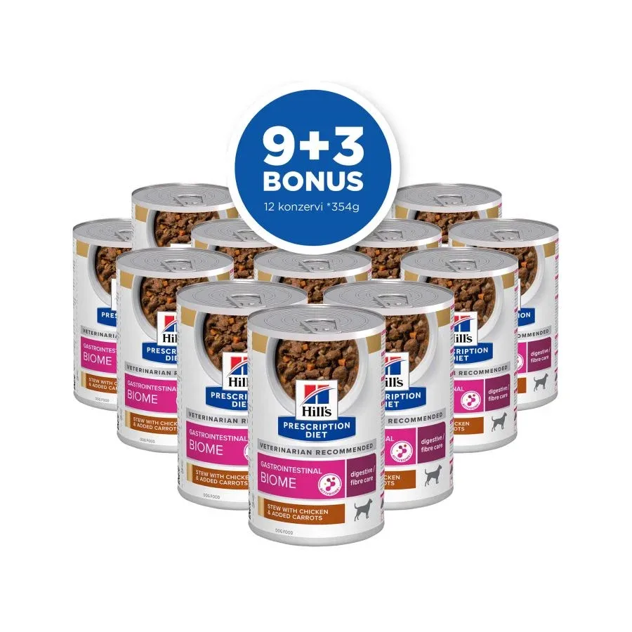 HILL's PD Canine Gl Biom Stew s piletinom, 12x354g 9+3 kom BONUS