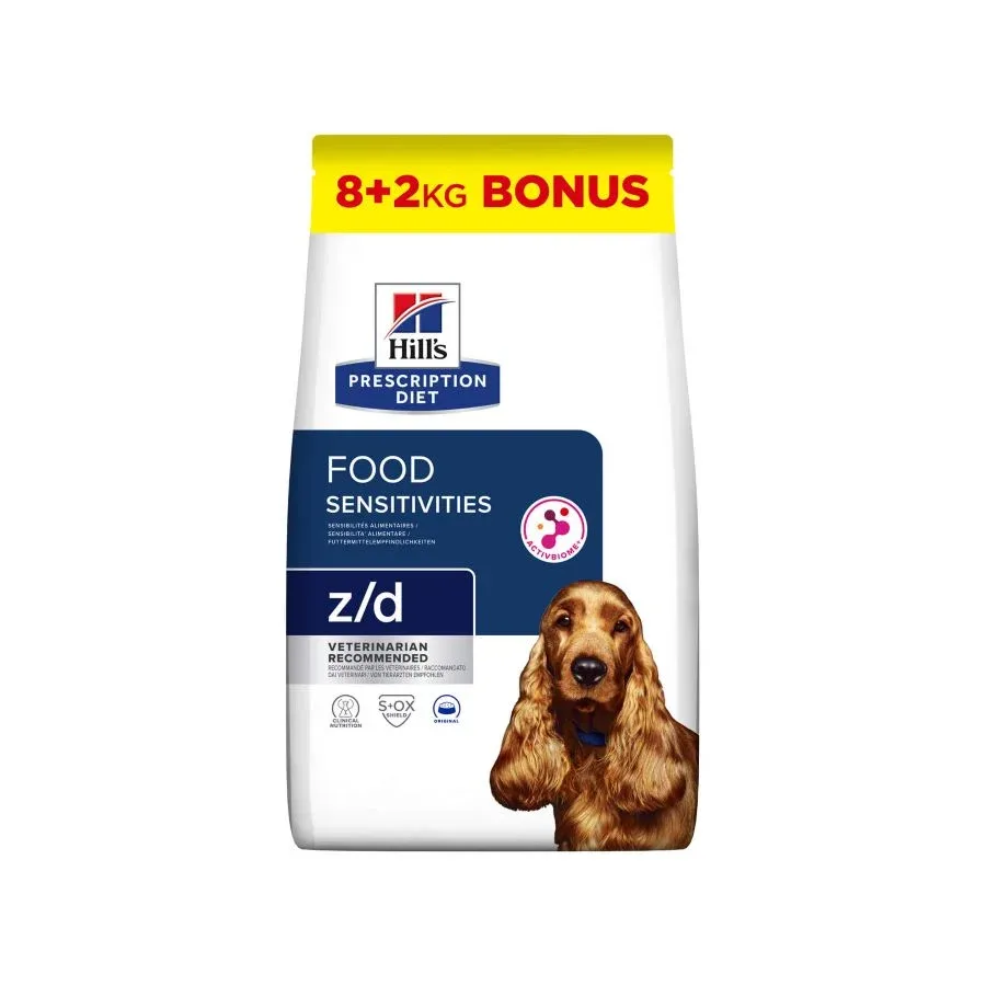 HILL's PD Canine kod intolerancije i dermatoza, 8+2kg BONUS