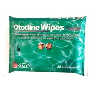 ICF Otodine® Wipes pocket vlažne maramice, čišćenje uha pasa i mačaka 20kom
