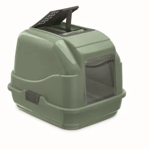 IMAC WC zatvorena posuda za mačke Easy cat 40x50x40cm, 2nd LIFE, zelena