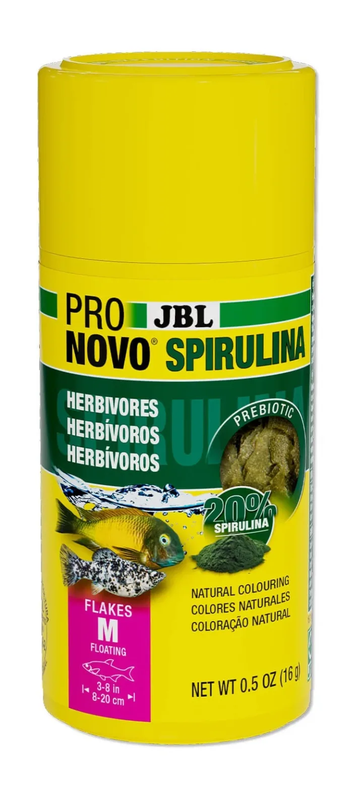 JBL ProNovo Spirulina - hrana u listićima spirulina sa sadržajem planktona 250ml