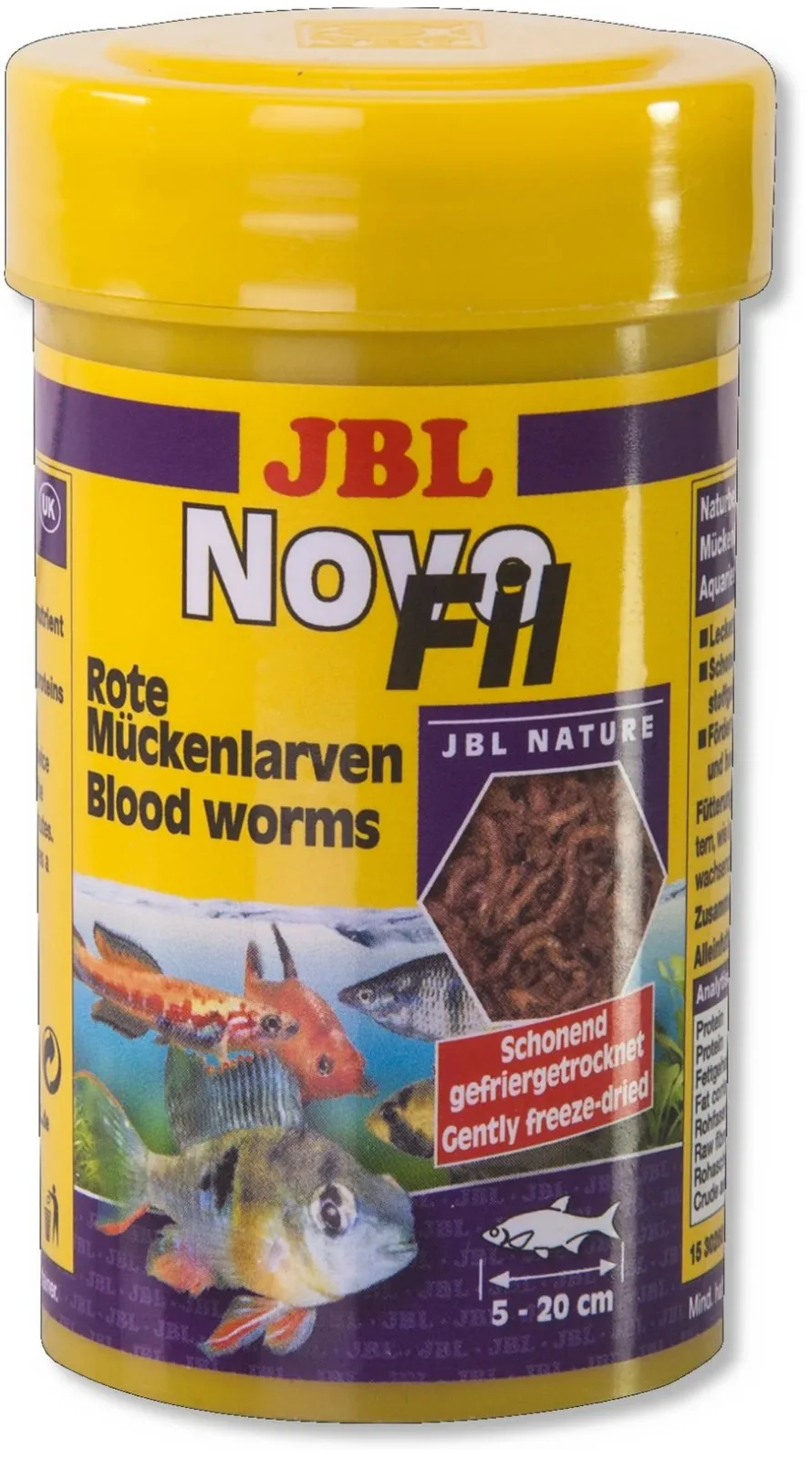 JBL ProNovoFil - larve crvenog komarca smrznute u vakumu - sušene 100ml - Image 2