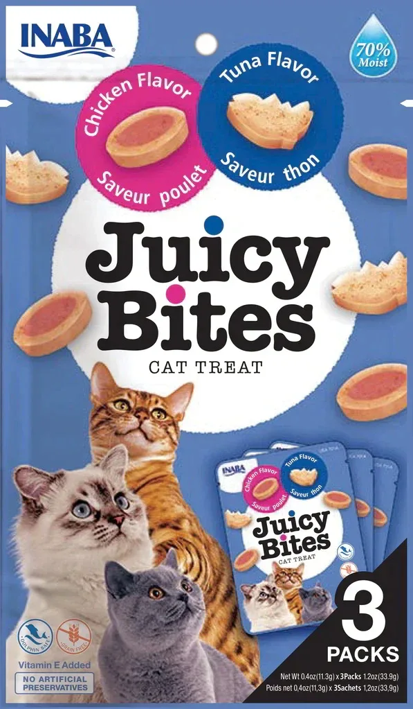JUICY Bites, medaljoni, piletina s tunjevinom, 3x 11,3g
