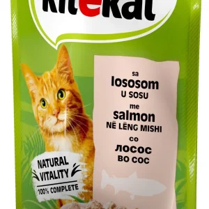 KITEKAT Vrećica s lososom, u umaku, 85g