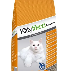 KITTYFRIEND Clumping, grudajući mineralni pijesak za mačke, bezmirisni, 5l