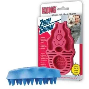 KONG Četka gumena za psa Zoom Groom, 12,07x7,37x4,14cm