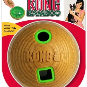 KONG Igračka za pse Bamboo Feeder Ball M, 12x12x12cm