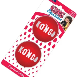 KONG Igračka za pse Signature Ball 2 pcs Large