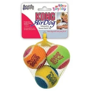 KONG Igračka za pse SqueakAir Birthday Balls, zvučna 6,35x6,35x6,35cm