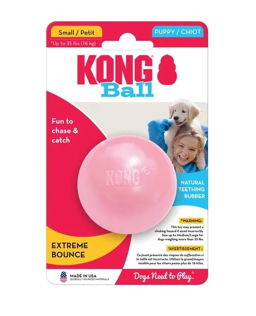 KONG Igračka za štence Puppy Ball Hole - Image 2