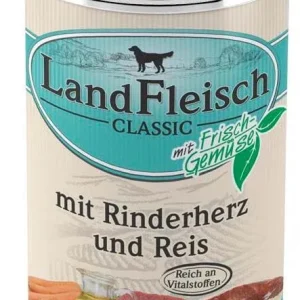 LANDFLEISCH CLASSIC s goveđim srcima i rižom, 400g